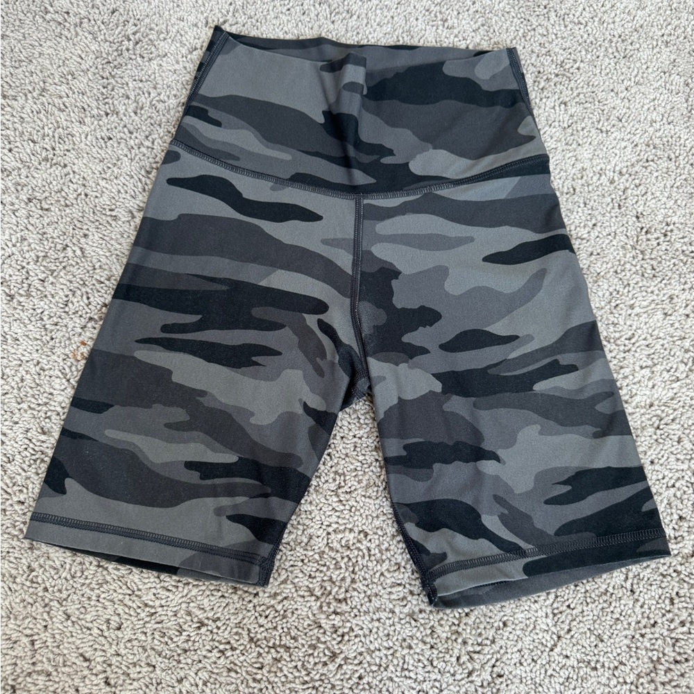 Aerie Camo Print High-Waisted Shorts